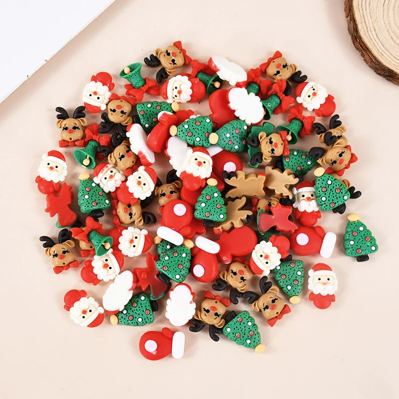 Mini Christmas Resin Figurines – Santa & Xmas DIY Ornaments Christmas Resin Figurines Babs