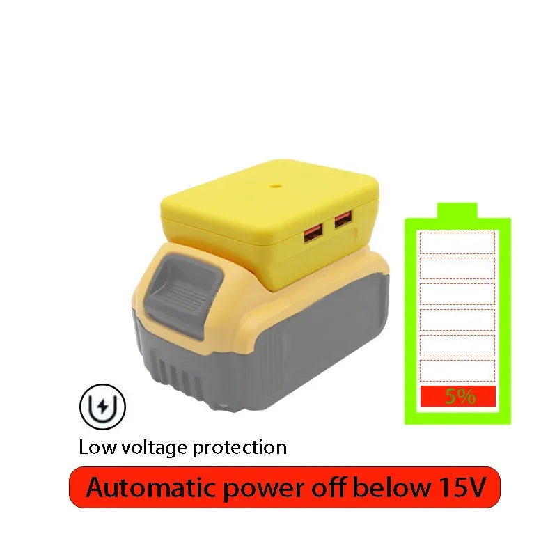Dewalt 18V/20V & Milwaukee M18 Battery Adapter – Dual USB Battery USB Adapter Babs