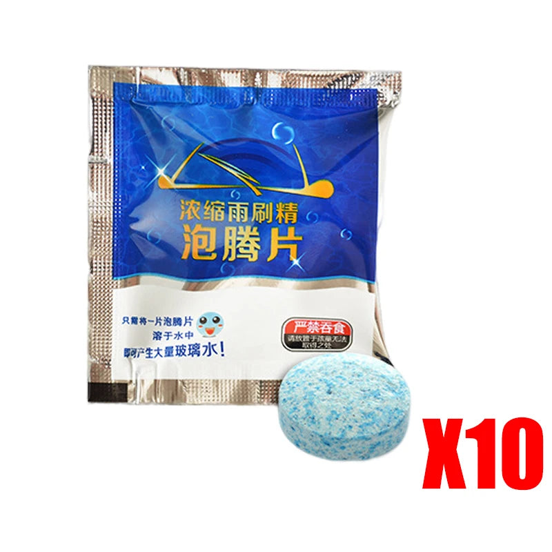 Effervescent Windshield Cleaner Tablets – Car Window Wash Windshield Cleaner Tablets Babs 10pcs