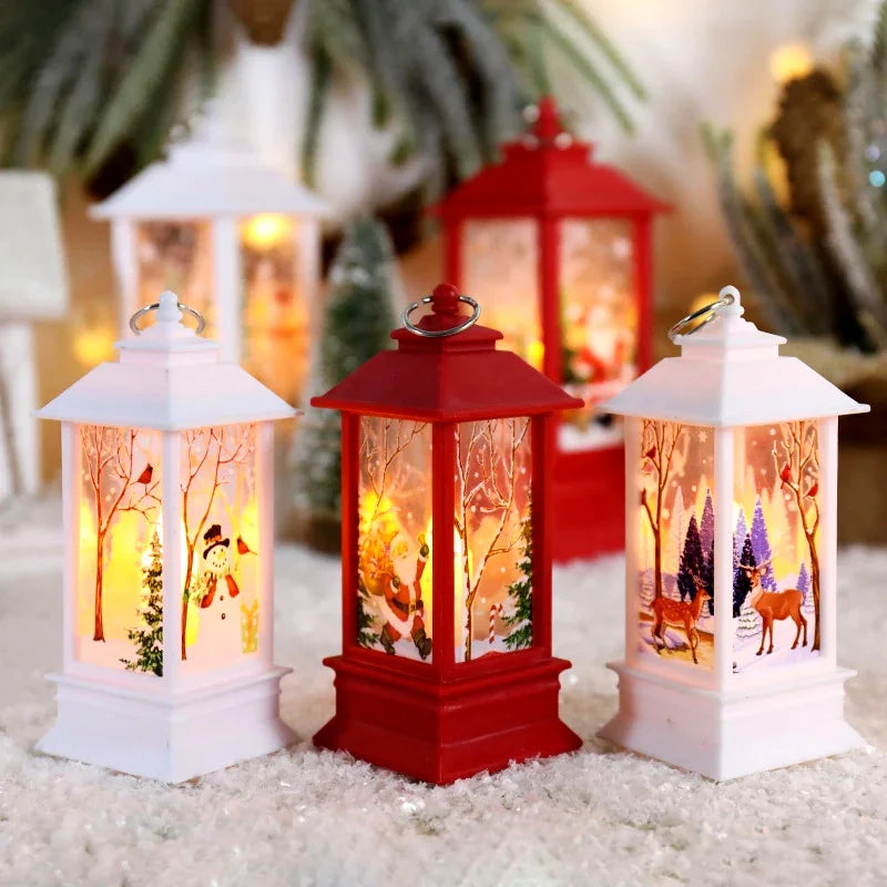 Santa Snowman Lantern Christmas Ornament & Holiday Décor Christmas Lantern Ornament Babs