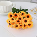 Silk Yellow Daisy Artificial Flowers – Wedding & Home Decor Artificial Flowers Babs YELLOW 1pc