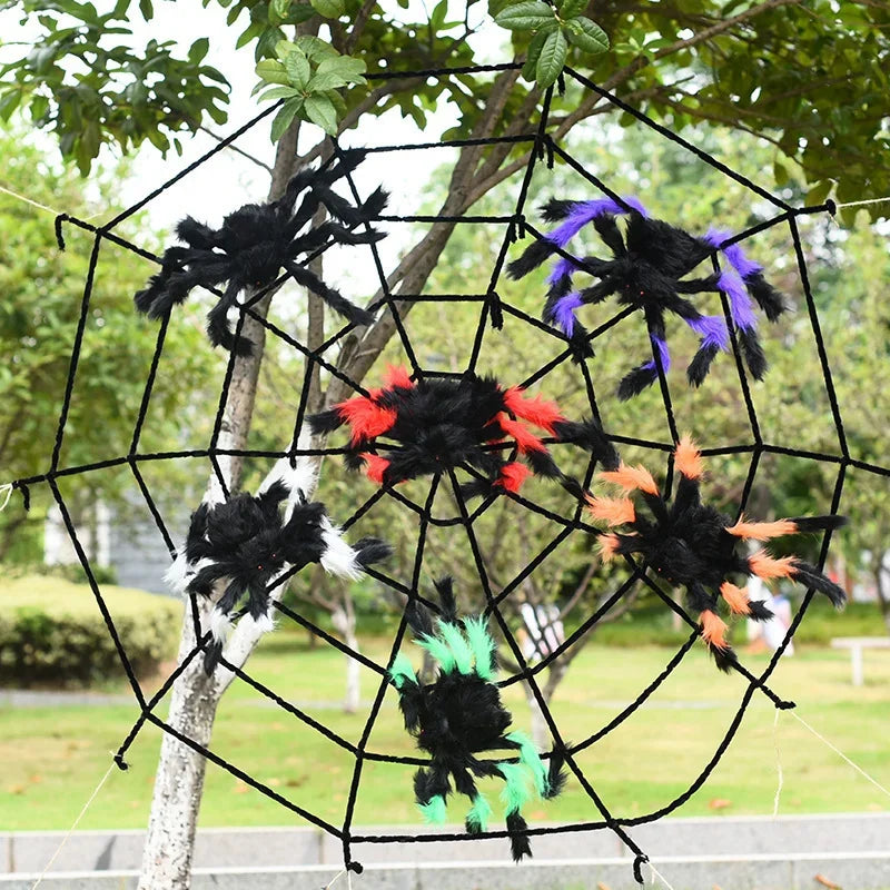 Giant Halloween Spider Web Cobweb Decoration – Indoor & Outdoor Halloween Decoration Babs
