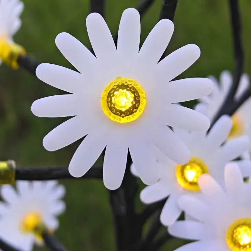 Solar Daisy LED Garden Lawn Light – Outdoor Flower Decor Solar Garden Light Babs