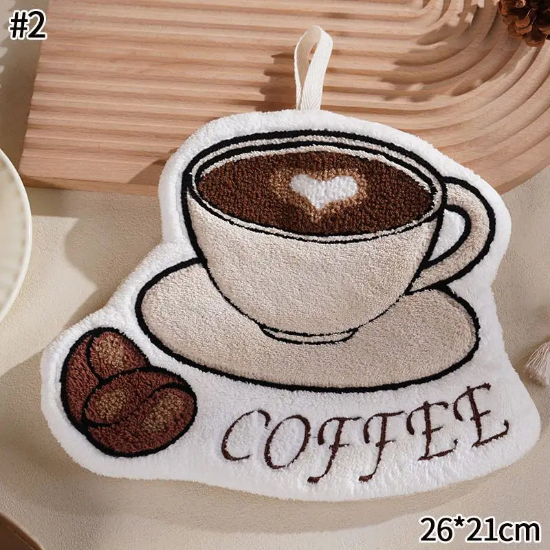 Kawaii Floral Hanging Hand Towel – Quick-Dry Kitchen & Bath Hand Towel Babs B2 20cm*20cm