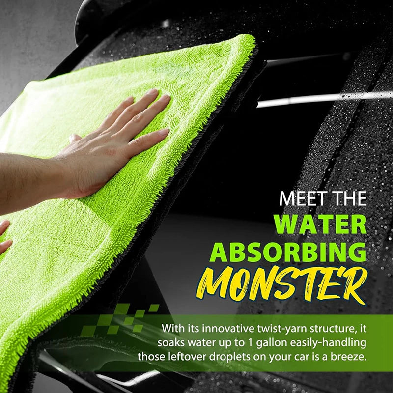 1400GSM Microfiber Car Drying Towel – Oversized 60x40cm Car Drying Towel Babs