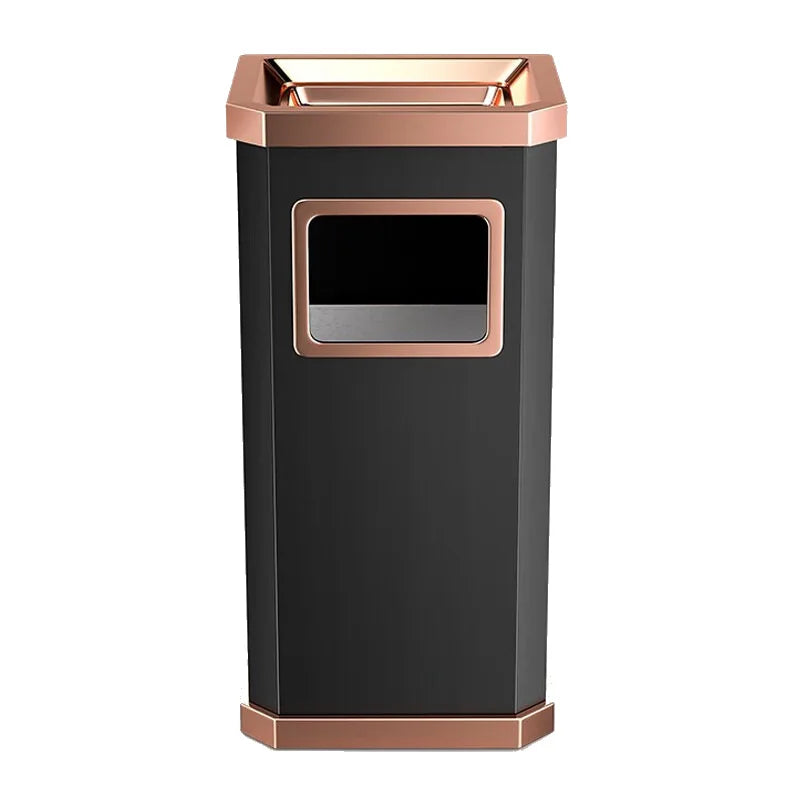 12L Stainless Steel Vertical Trash Can – Hotel & Lobby Bin Stainless Waste Bin Babs