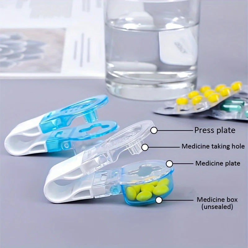 Portable Pill Organizer & Blister Pack Opener with Medicine Box Pill Organizer Babs