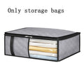 Foldable Fabric Storage Bag – Clothing & Blanket Organizer Fabric Storage Bag Babs grey