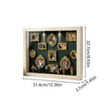Mini Museum Silhouette Box Photo Display Case with Light Shadow Box Display Case Babs natural wood