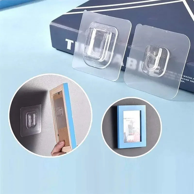Double-Sided Adhesive Wall Hooks – Stainless Steel, No Drill Adhesive Wall Hooks Babs