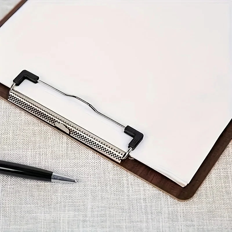 A4 Wooden Clipboard with Stainless Steel Hook | Writing Pad Wooden Clipboard Babs