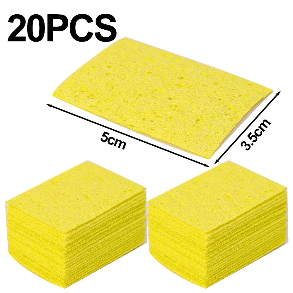 Soldering Iron Tip Cleaning Sponges – 5 to 200 Pack Soldering Tip Cleaner Babs 20PCS