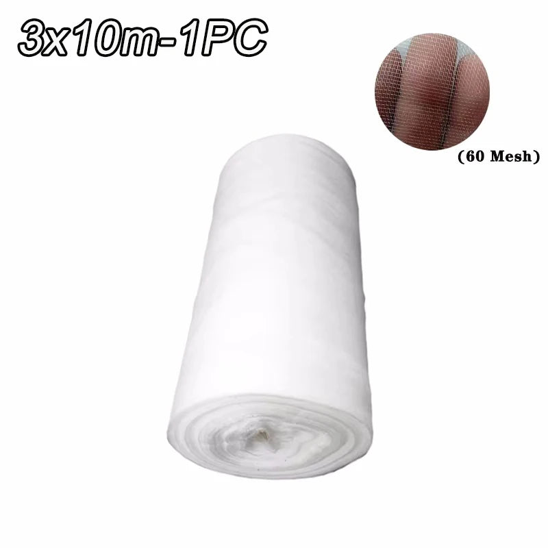 60 Mesh Garden Insect Netting – Vegetable, Fruit & Flower Cover Garden Insect Netting Babs White-3x10m