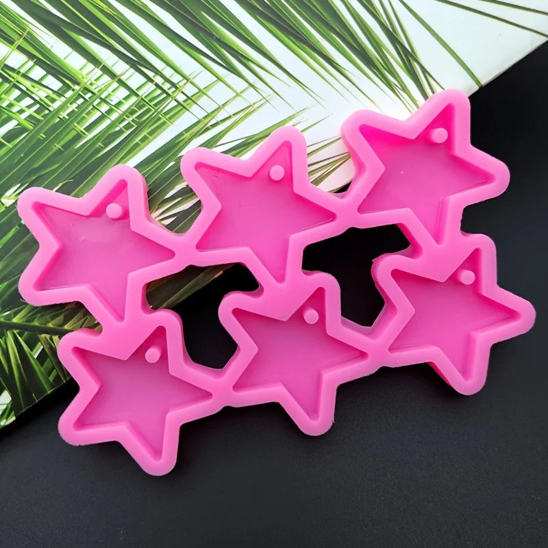 6-Star DIY Silicone Earring Mold for Resin & Epoxy Casting Resin Jewelry Mold Babs
