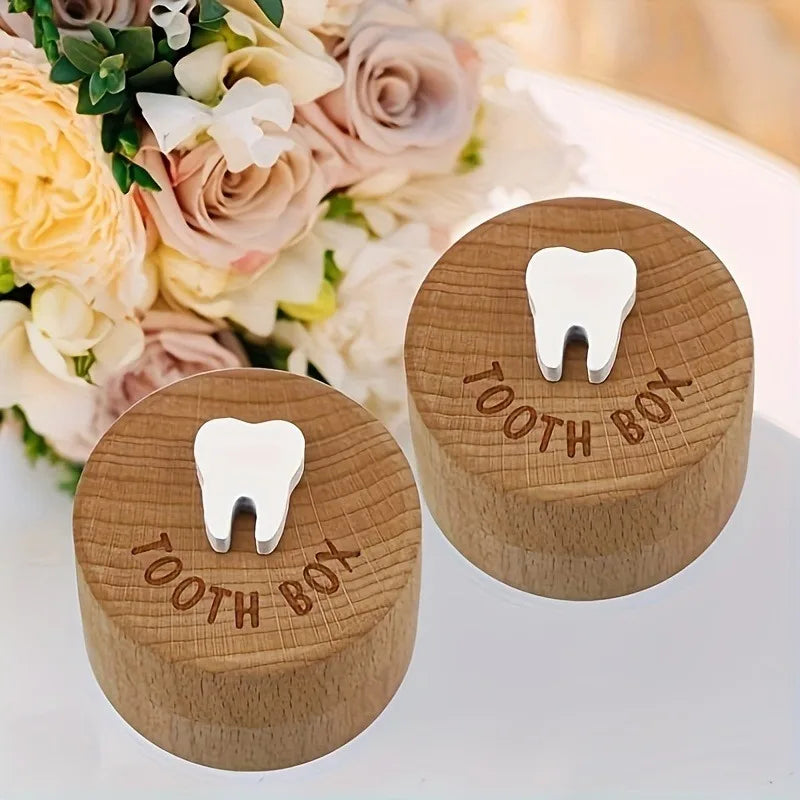 Tooth Fairy Keepsake Box – 3D Carved Wooden Tooth Holder Keepsake Box Babs
