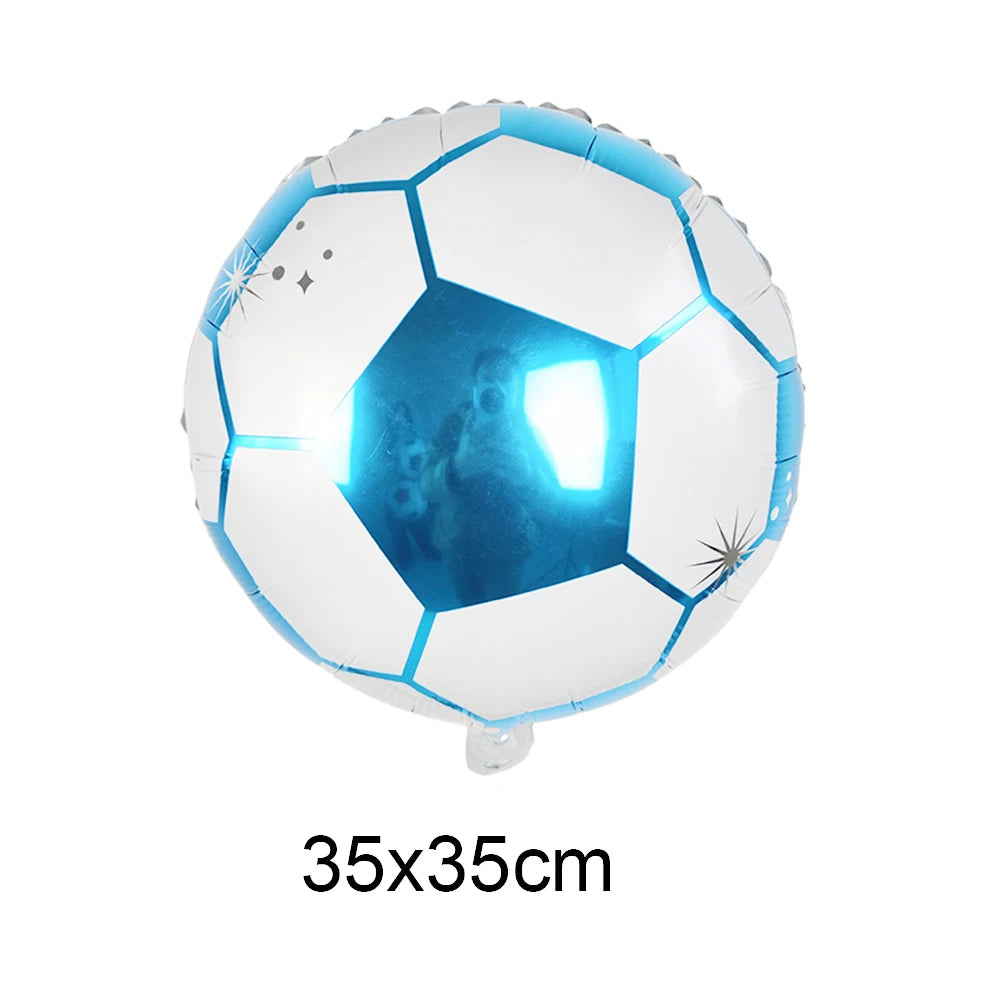 Soccer Foil Balloons 18" | Football Party Décor 5 or 10 Pack Party Foil Balloons Babs A-7 As show 5pcs