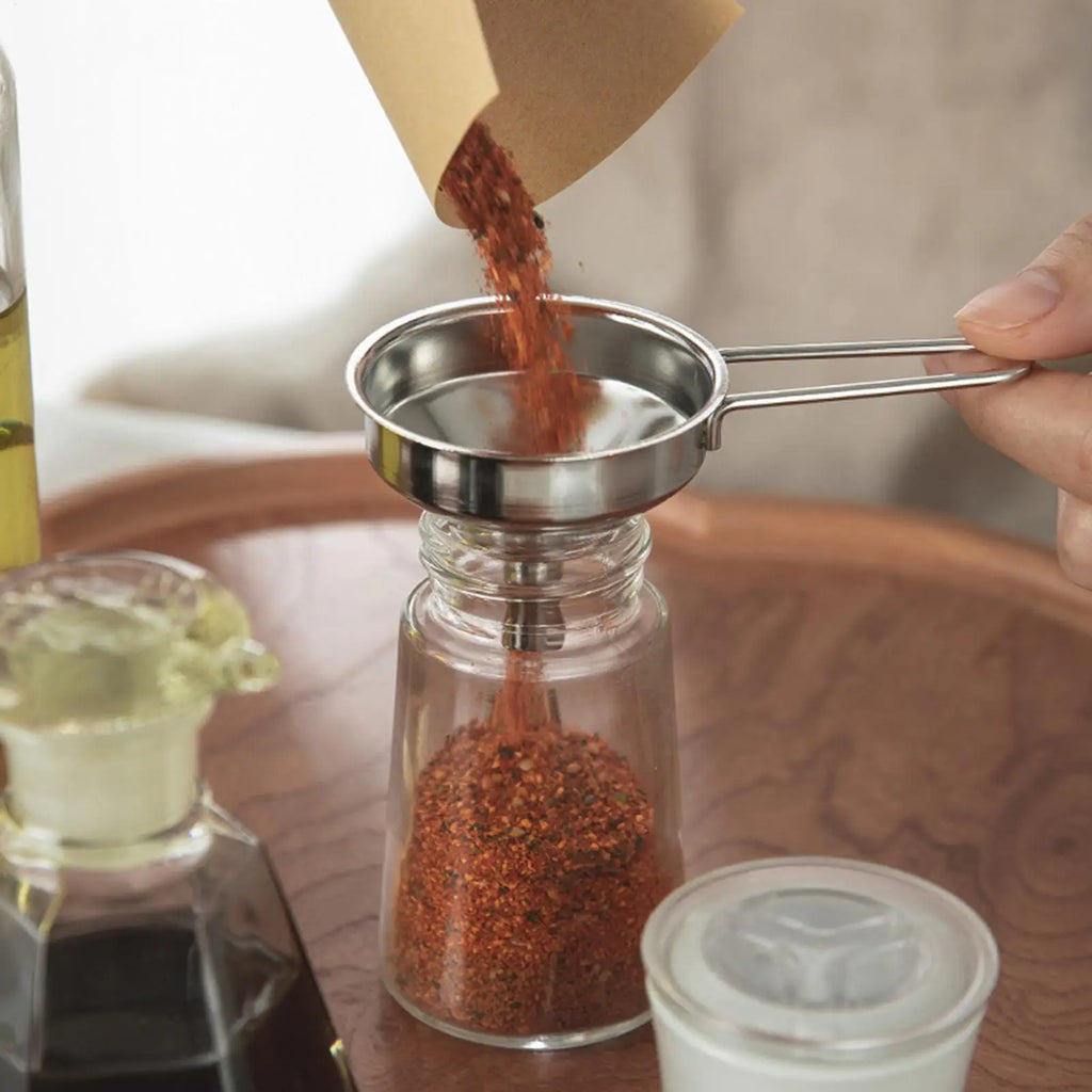 Stainless Steel Mini Funnel – Hangable Food-Grade Kitchen Tool Kitchen Funnel Babs