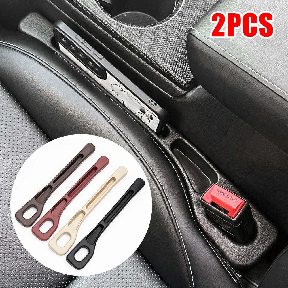 2Pcs PU Leather Car Seat Gap Filler & Crevice Blocker Set Car Seat Gap Filler Babs