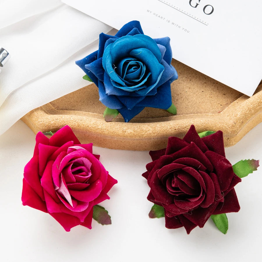 10Pcs Silk Rolled Roses – Artificial Flowers for Wedding & Decor Artificial Flowers Babs