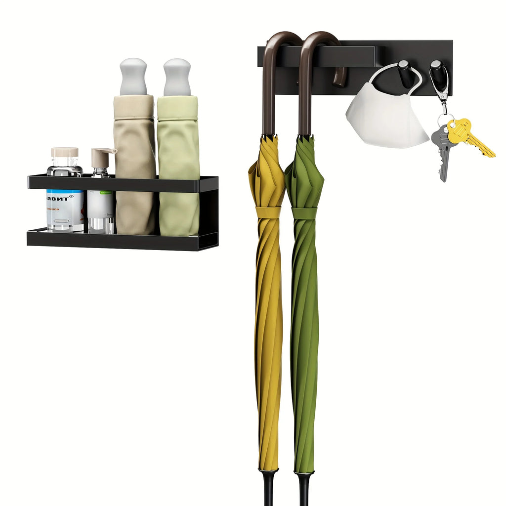 Magnetic Umbrella Rack, Key & Fridge Side Storage Set | No Drill Magnetic Storage Set Babs