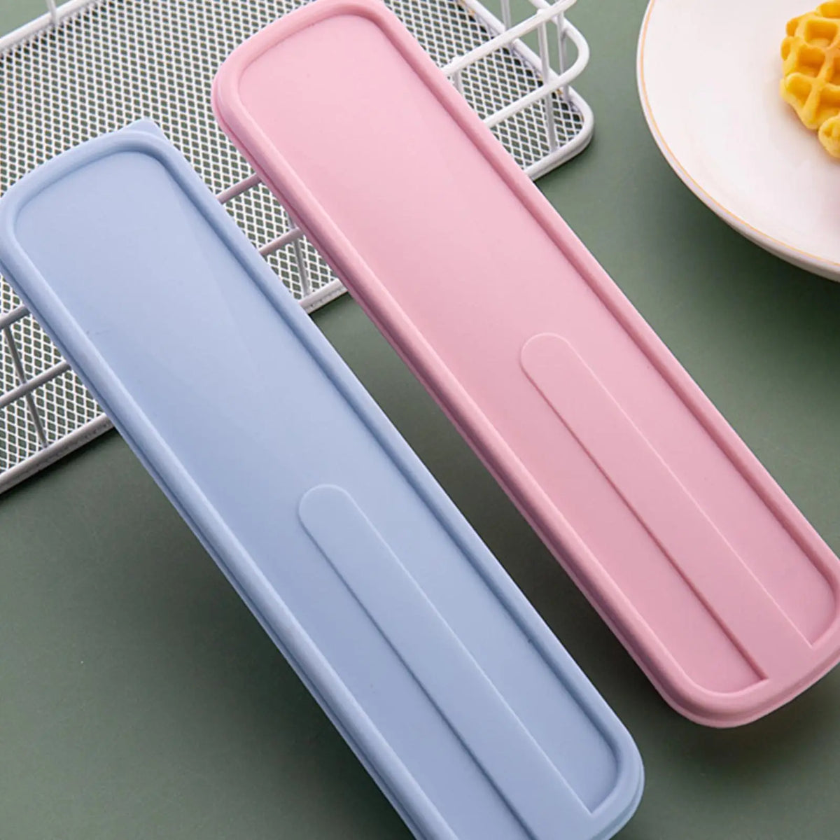Portable Travel Utensil Case – Eco-Friendly Cutlery Storage Box Travel Utensil Case Babs