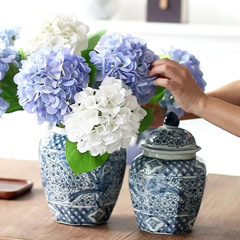 Handmade Ceramic Vase | New Chinese Style Porcelain Home Décor Decorative Ceramic Vase Babs