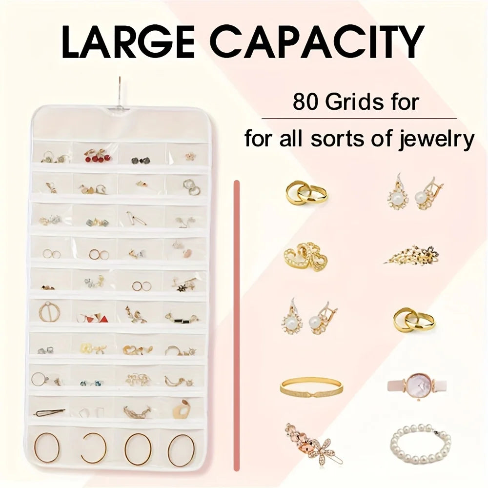 Double-Sided Hanging Jewelry Storage Bag – Foldable Organizer Jewelry Storage Bag Babs