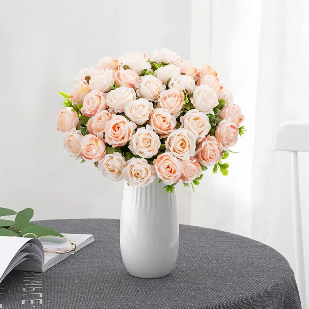 Artificial Silk Rose Bouquet – Wedding & Home Décor Artificial Flower Bouquet Babs