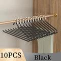 Metal Pants Hangers Non-Slip Open-Ended Black Closet 5/10Pc Pants Hangers Babs 10Pcs-Black