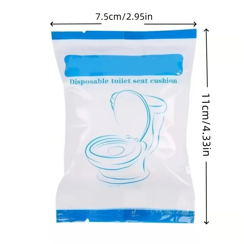 30-Pack Disposable Flushable Toilet Seat Covers for Travel Toilet Seat Covers Babs