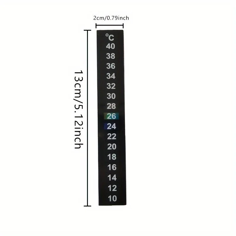 Aquarium Thermometer Strips – Self-Adhesive Fish Tank Temp Labels Aquarium Thermometer Strip Babs