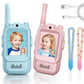 HUXUAN Video Walkie Talkies for Kids 2-Pack | HD Screen & Camera Kids Video Walkie Talkie Babs one size A