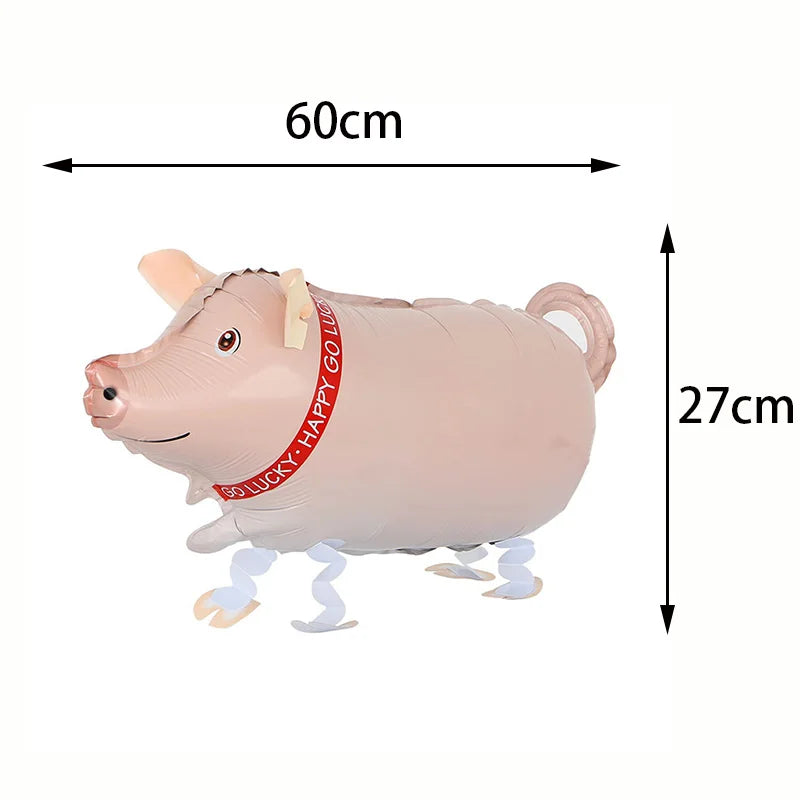 Farm & Jungle Animal Foil Balloons – Party & Baby Shower Decor Party Balloons Babs pig As pictures show