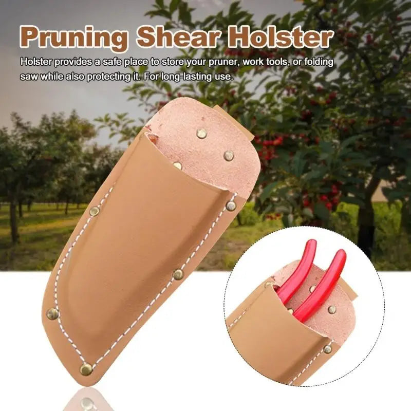 PU Leather Garden Pruning Shear Pouch – 2 Colors Garden Tool Pouch Babs