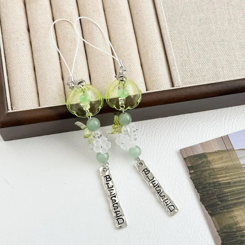 Bellflower Tassel Car Rearview Mirror Pendant Ornament Car Hanging Ornament Babs