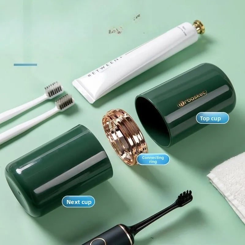 Portable Travel Toothbrush Cup with Lid – Dual-Use Storage Travel Toothbrush Cup Babs