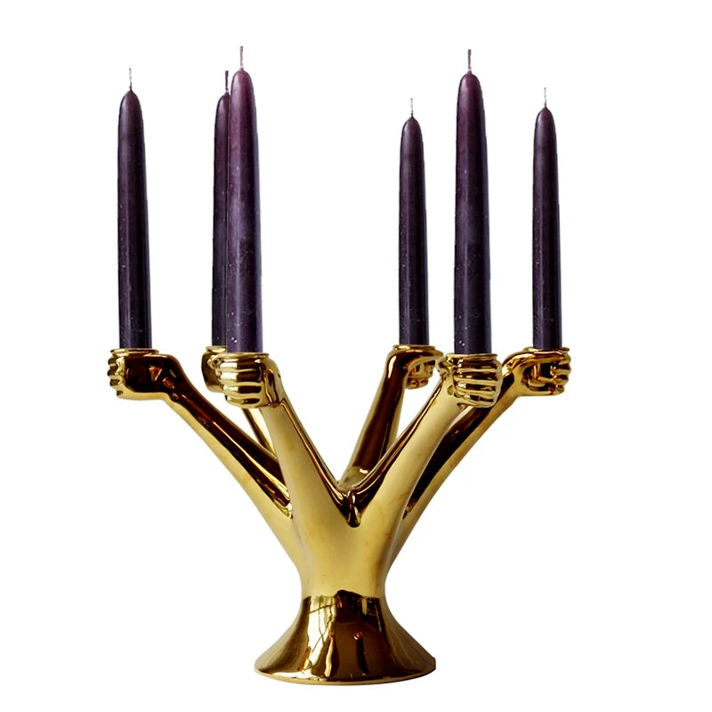 Nordic White Candle Holders – Wedding & Home Decor Candlestick Candle Holder Babs Golden