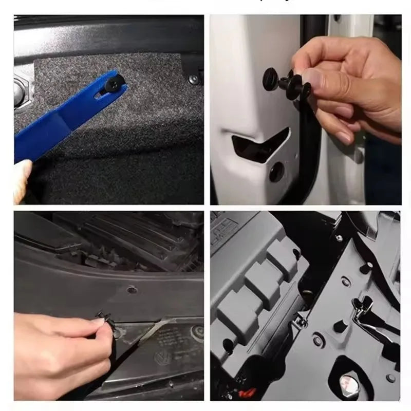 190Pcs Car Fastener Rivet Clip Set – 6 Sizes, ABS Plastic Car Fastener Clip Set Babs