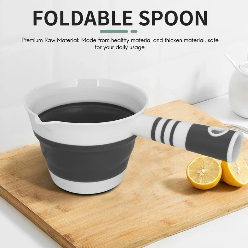 2-Pack Foldable Water Scoop Ladle – Kitchen & Bathroom Space Saver Foldable Water Scoop Babs