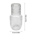 Vintage Glass Water Pitcher & Cup Set – Retro Carafe Tumbler Glass Carafe Set Babs As Picture