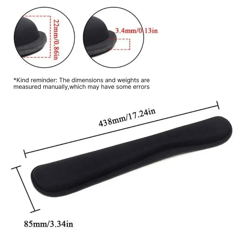Memory Foam Keyboard Wrist Rest Pad – Non-Slip EVA Support Keyboard Wrist Rest Babs