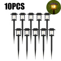 Solar Pathway Lights Outdoor Waterproof LED Garden Walkway Solar Pathway Lights Babs Warm-10PCS