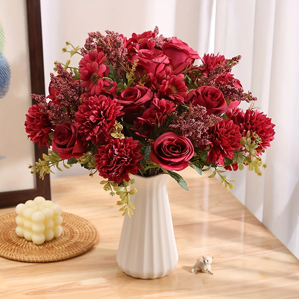 Artificial Silk Rose Bouquet – Wedding & Home Decor Flowers Artificial Flower Bouquet Babs