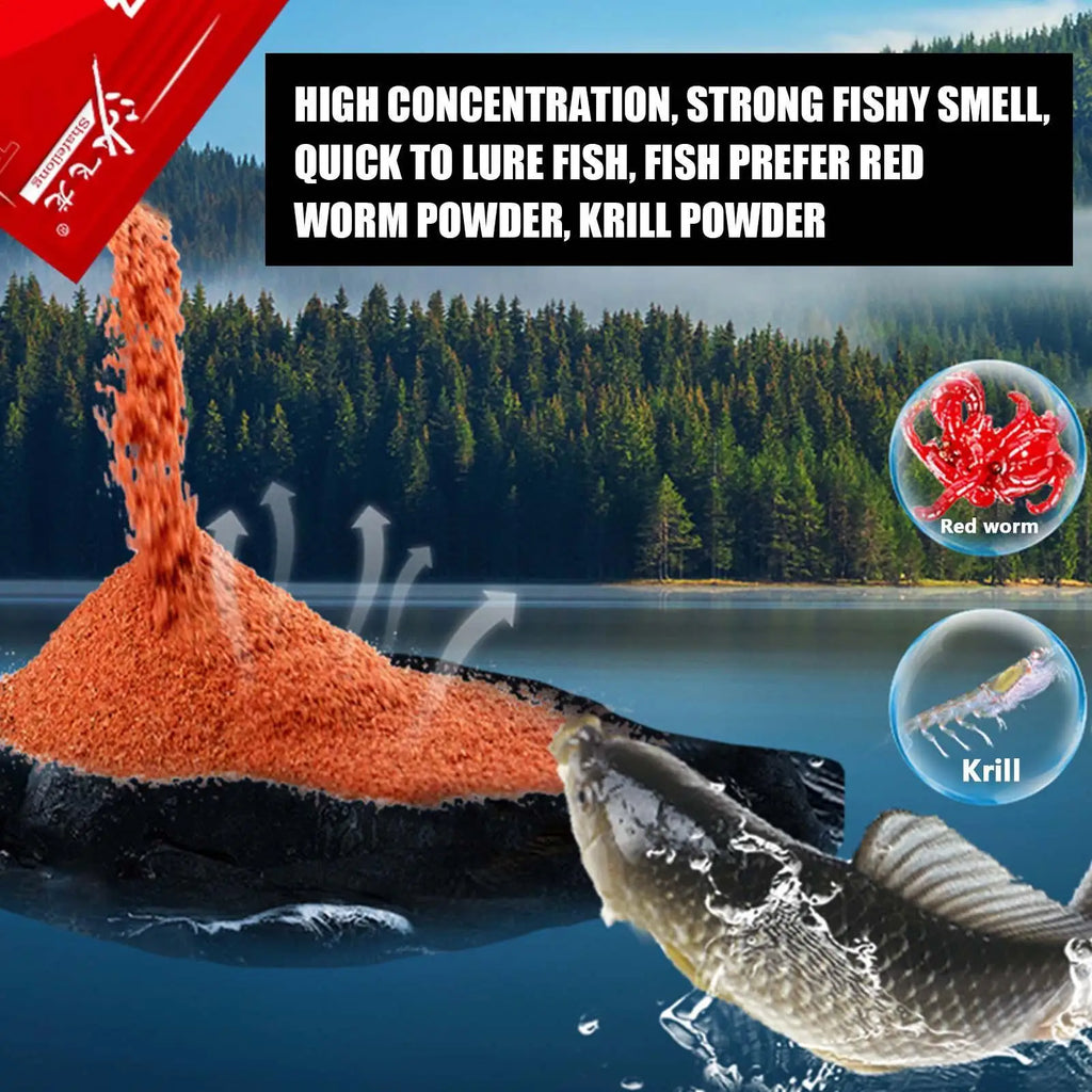 Fish Attractant Powder – Natural Bait Scent Enhancer Additive Fishing Bait Additive Babs