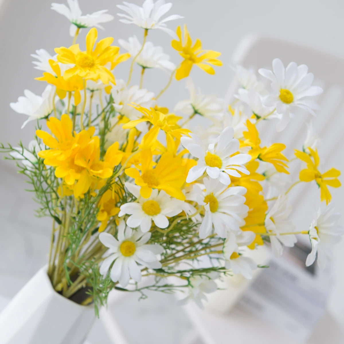 Small Daisy Silk Artificial Flower Bouquet – Home & Bridal Décor Artificial Flower Bouquet Babs