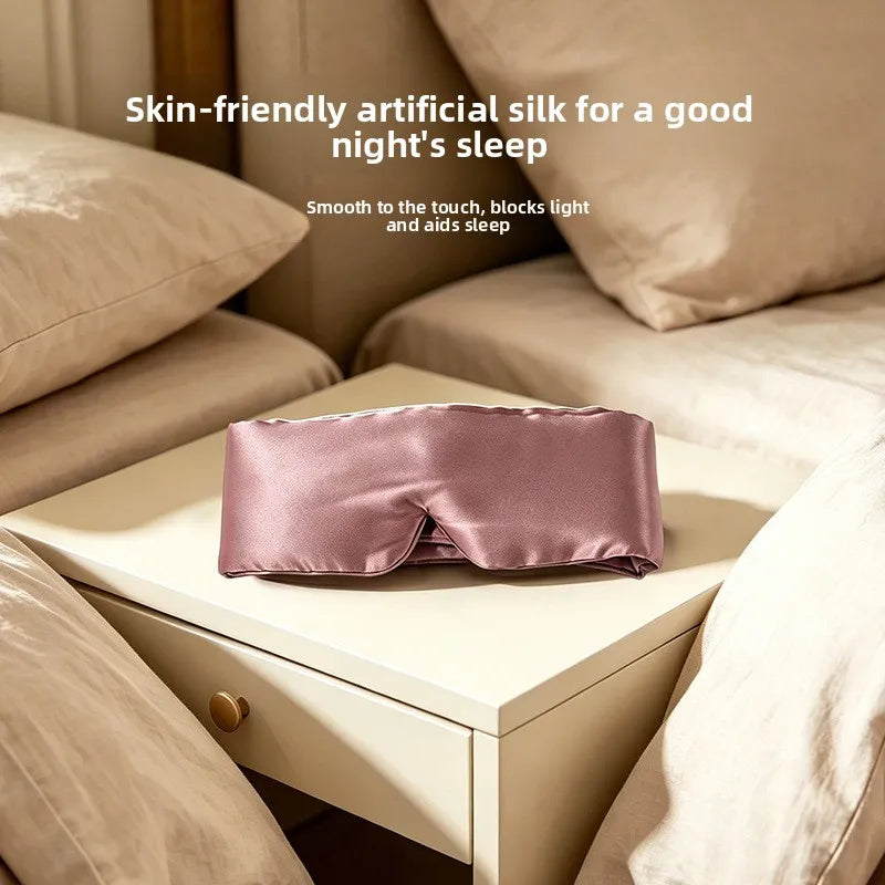 3D Contoured Blackout Sleep Mask – Silk-Like & Embroidered Sleep Eye Mask Babs