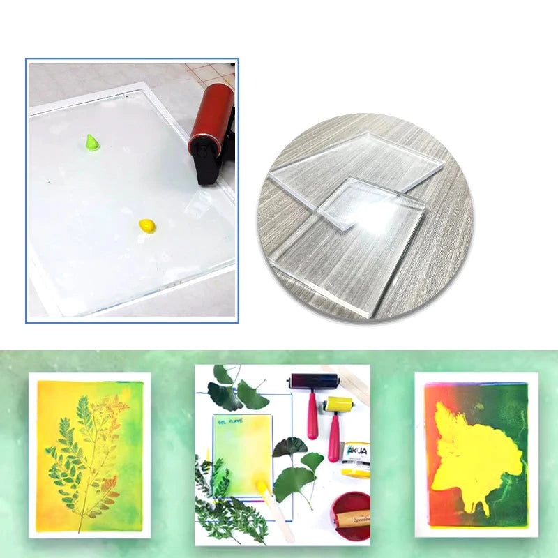 Silicone Gel Monoprinting Plate for Card Making & Art Gel Printing Plate Babs