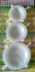 3-Piece Dumpling Mold Set – Crescent Dumpling Maker Tool Dumpling Mold Set Babs Pack of 3