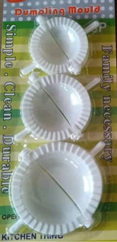 3-Piece Dumpling Mold Set – Crescent Dumpling Maker Tool Dumpling Mold Set Babs Pack of 3