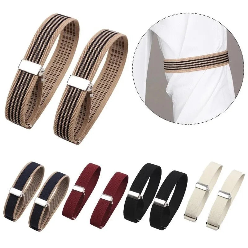2 Pairs Elastic Armband Shirt Sleeve Holders – Men's Arm Cuffs Sleeve Holder Armband Babs